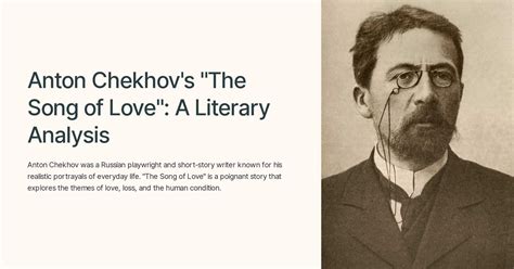 Literary Analysis of Anton Chekhov’s ‘Th.